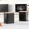 Set contenitori Salter BW12898EU7, 3 pezzi, nero, contenitori ermetici per la cucina