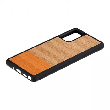 Custodia protettiva Man and Wood Galaxy Note 20 Herringbone arancia nero