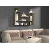 BILBAO 4P mensola pensile 100x16x60 cm rovere sonoma
