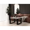 MODERN MINI tavolo 67x67x40 cm bianco/nero
