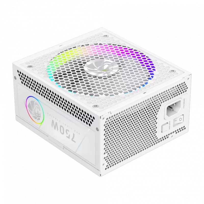 Gamemax alimentatore, 80 PLUS, Gold | RGB 750G WH | 750 W