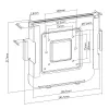 Supporto a parete/per monitor MACLEAN MC-473 VESA 75x75 100x100 compatibile con Mac Mini (2014 e successivi)