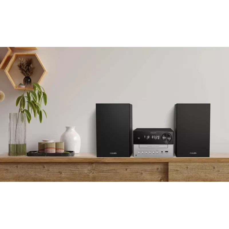 Philips TAM3205M2 sistema audio home audio microsistema 20 W nero, argento