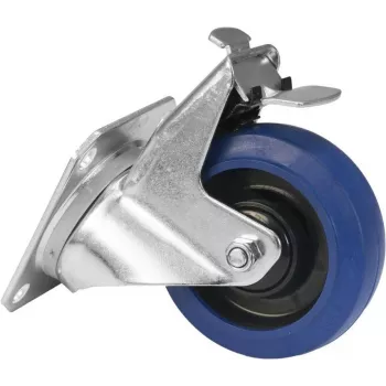 Rotella da trasporto Roadinger RD-100B 100 mm blu con freno