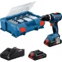 Avvitatore a impulsi a batteria Bosch GSB 18V-65 con 2 batterie da 4,0Ah e L-Case