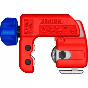 Tagliatubi Knipex TubiX S 3–30 mm, utensile da taglio compatto per tubi in metallo e plastica