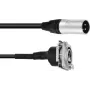 Cavo patch XLR PSSO 1 m – connettore maschio XLR su connettore femmina XLR, nero