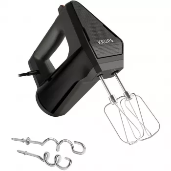 Frullatore a mano KRUPS GN6028 — 600 W, nero, frullatore a mano elettrico con più velocità