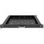 Qoltec 54509 ripiano scorrevole in acciaio per rack, 600x600, nero