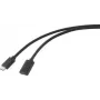 Cavo USB Renkforce USB 3.2 Gen2x2 connettore USB-C™, connettore femmina USB-C™ 2,00 m nero guaina in PVC (RF-4755222)