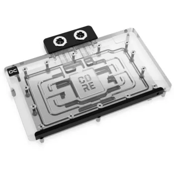 Backplate Alphacool 10259 alluminio cromo rame nero 153,3 mm