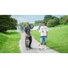 Longboard Muuwmi Lights GLOW ABEC 7 con ruote luminose, nero/verde