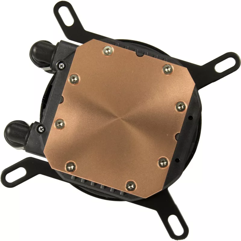 Dissipatore liquido all-in-one INTER-TECH LC-360 RGB — ventola 12 cm, cuscinetto idraulico, nero