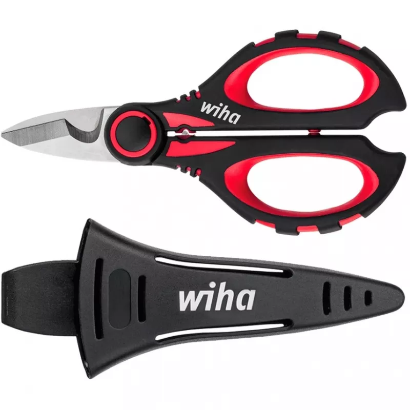Wiha 41923 forbici da elettricista con funzione di crimpatura