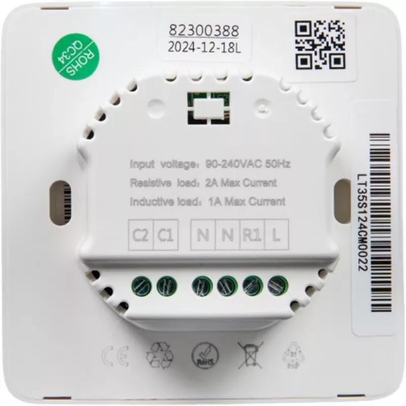 Shelly Plug & Play PbS LinkedGo termostato smart per riscaldamento a pavimento controllo per riscaldamento a pavimento Wi-Fi BT ST1820