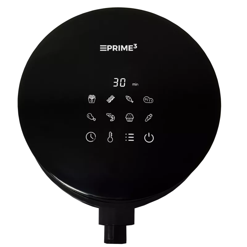 Friggitrice ad aria PRIME3 SAF31 – 2,5 L, 1200 W, friggitrice ad aria senza olio, nera