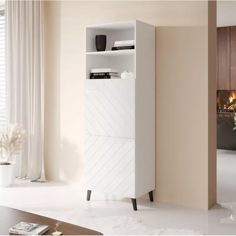 Armadio ABETO 60x40x176,5 cm bianco/bianco lucido