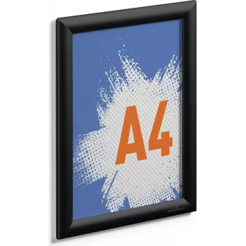Cornice singola Durable 479601 nero alluminio plastica polistirene