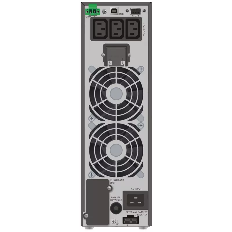 PowerWalker VFI 3000 TGS gruppo di continuità (UPS) doppia conversione (Online) 3 kVA 2700 W 3 uscite AC