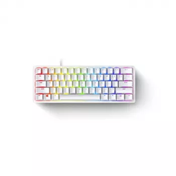 Tastiera meccanica da gaming Razer Huntsman Mini 60% bianca USB QWERTY US International switch ottici