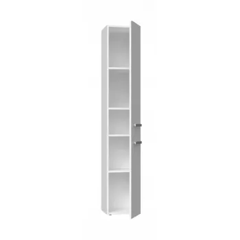 Mobile contenitore da bagno top e shop NEL II BIEL POŁ — a sé stante, 5 ripiani, 310×300×1740 mm, bianco