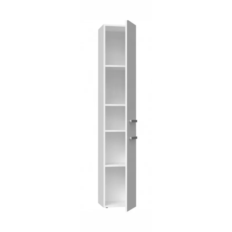 Mobile contenitore da bagno top e shop NEL II BIEL POŁ — a sé stante, 5 ripiani, 310×300×1740 mm, bianco