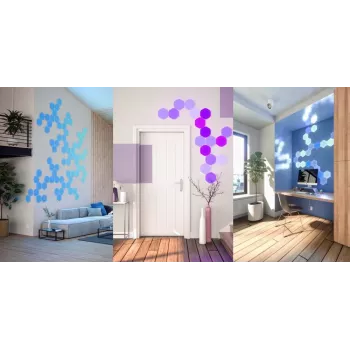 Nanoleaf HEXAGON SMARTER KIT pannelli LED bianco 7 pezzi