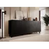 BARI Cassettiera 200x42x82 nero opaco