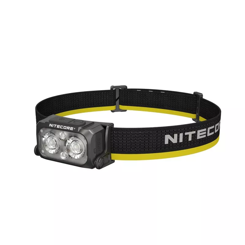Lampada frontale Nitecore NU25 MCT — lampada frontale ricaricabile, fino a 400 lumen, illuminazione compatta a mani libere