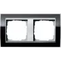 GIRA cornice 2 posti Event trasparente, Standard 55, System 55 nero 0212736