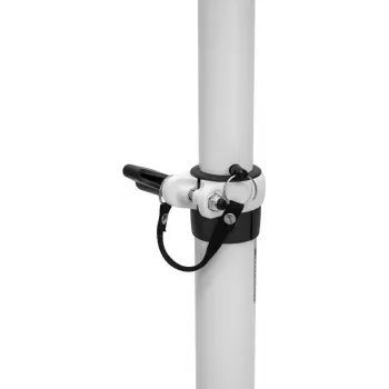 Supporto per diffusori Omnitronic BPS-2 bianco – stativo da pavimento regolabile in altezza per diffusori