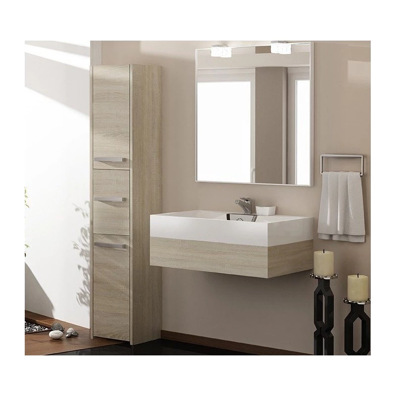 Topeshop S43 SONOMA armadietto bagno rovere