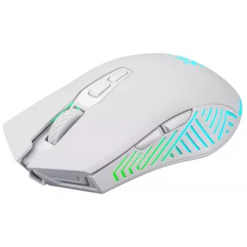 Mouse gaming wireless DEFENDER Pandora White – ambidestro, 3200 DPI, 6 tasti, programmabile, ottico, USB