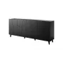 Cassettiera Cama Meble ETNA 2000×420×820 mm, nero opaco, truciolare