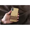 Cover protettiva MAN&WOOD per iPhone X/XS – Terra nero, retro protettivo