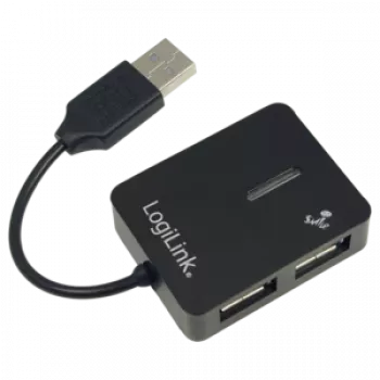 Hub USB LOGILINK UA0139 – 4 porte USB 2.0, 480 Mbit/s, nero