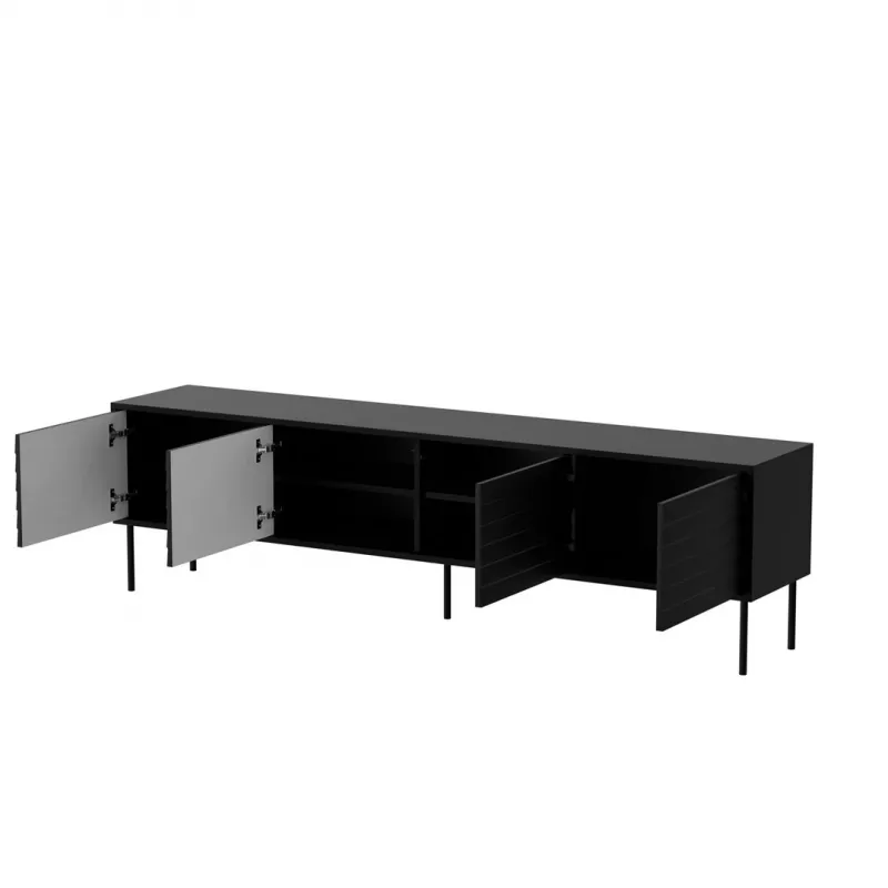 Cama CORTINA 4D Mobile TV 200x40x55 nero