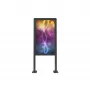 Custodia in acciaio Edbak POK101 per display Digital Signage, nero, verticale 862x200x1981 mm