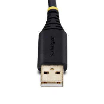 StarTech.com cavo adattatore da USB a seriale a 2 porte 13ft (4m), viti/dadi DB9 sostituibili, mantenimento COM, USB-A a DB9 RS232, FTDI, protezione ESD livello 4, Windows/macOS/ChromeOS/Linux – costruzione robusta in TPE