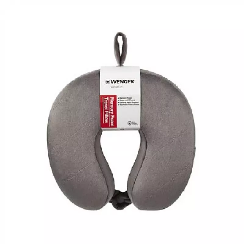 Cuscino da viaggio per il collo WENGER in memory foam grigio (611884)