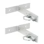 Supporto angolare per montaggio su palo Extralink KK200 con staffe a U M8, acciaio inox, carico max. 40 kg, 2 pz.