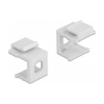 Delock - modulo di ingresso (vuoto) - bianco - 1 porta (confezione da 4) (86819)