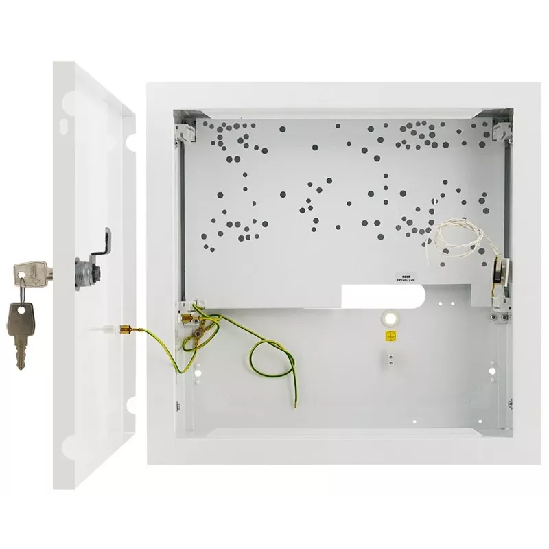 Pulsar AWO500PU contenitore per allarme vuoto, per batteria da 17 Ah/12 V, da interno, bianco RAL 9003
