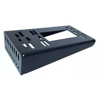 Piede di montaggio per palo zincato RAL7016 per automazioni NICE, FAAC, GENIUS, SOMFY, BFT, DEA, CAME e GISE