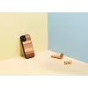 Custodia protettiva per smartphone Man and Wood per iPhone 12 mini – nero