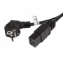 Cavo di alimentazione CEE 7/7 - IEC 320 C19 16A VDE 1,8M nero