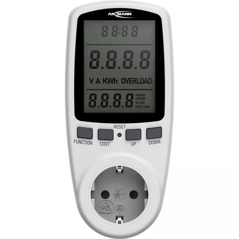 Misuratore di consumo energetico ANSMANN APM2 120-0007 con display LCD