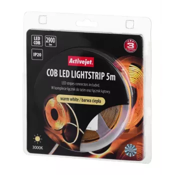 Activejet AJE-COB 5m striscia LED calda universale per interni