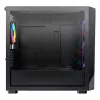 Case PC Micro Tower Montech X5M (B) – Micro-ATX/Mini-ITX, 3x120mm anteriore, 1x120mm posteriore, supporta alimentatori ATX, 2x3,5