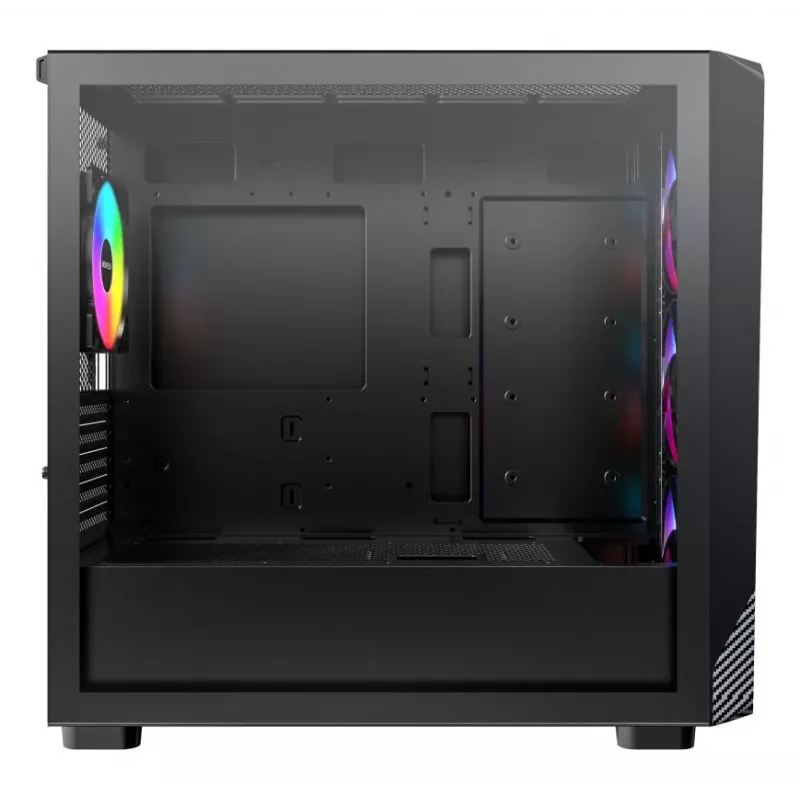 Case PC Micro Tower Montech X5M (B) – Micro-ATX/Mini-ITX, 3x120mm anteriore, 1x120mm posteriore, supporta alimentatori ATX, 2x3,5
